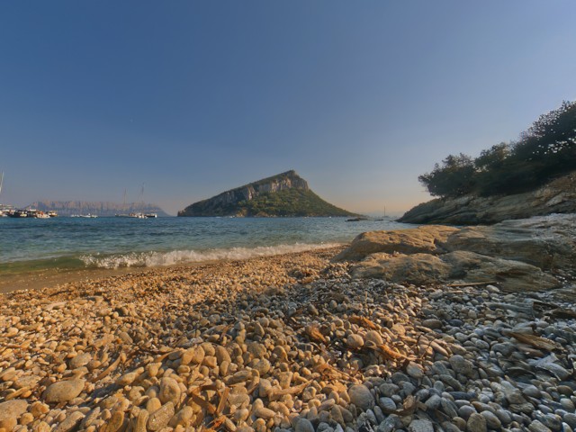 a 360° photo of a beach near city Cagliari in Sardinia